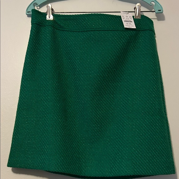 J Crew Green Women's Skirt, Size 8, NWT, available matching jacket - Picture 10 of 15